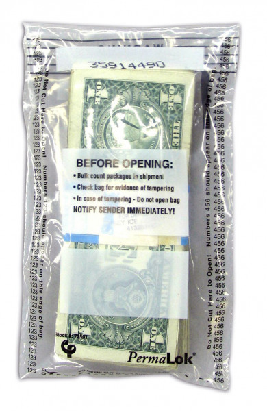 Clear PermaLok Deposit Bag, 4.5" X 7.75" | BAG-44