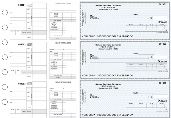 Blue Safety Itemized Disbursement Payroll Business Checks | BU3-7BLU01-IDP