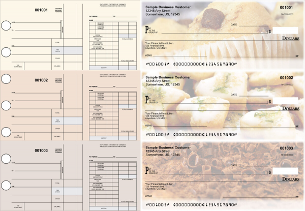 Bakery Disbursement Payroll Designer Business Checks | BU3-7CDS02-FSP