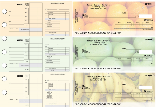 Fruit Itemized Disbursement Payroll Designer Business Checks | BU3-7CDS03-IDP