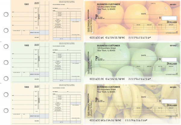 Fruit Payroll Invoice Business Checks | BU3-7CDS03-PIN