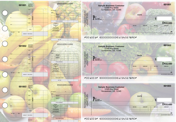 Fresh Produce Itemized Disbursement Payroll Designer Business Checks | BU3-7CDS09-IDP