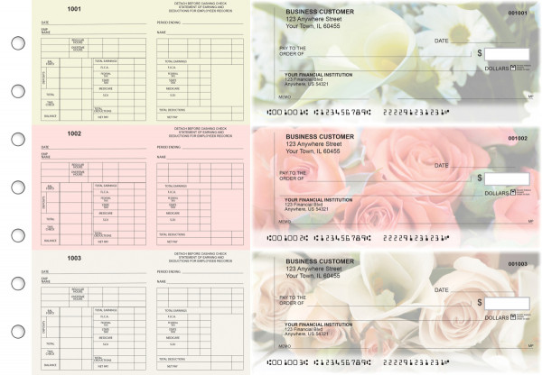 Florist Multi-Purpose Counter Signature Business Checks | BU3-7CDS11-MPC