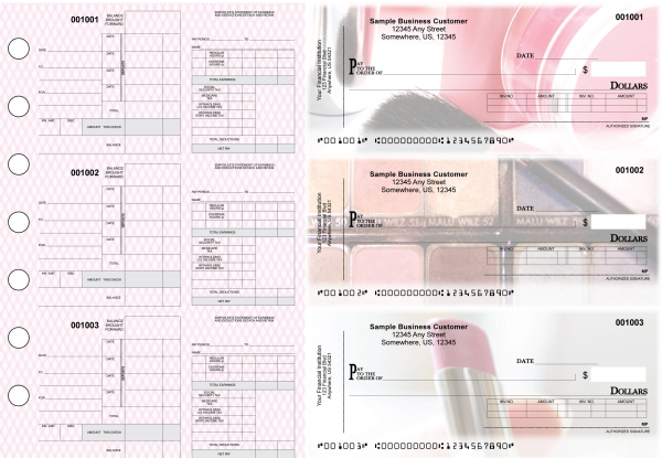 Makeup Itemized Disbursement Payroll Designer Business Checks | BU3-7CDS12-IDP