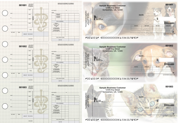 Veterinarian Itemized Disbursement Payroll Designer Business Checks | BU3-7CDS14-IDP