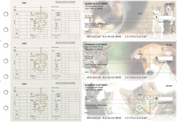 Veterinarian Multi-Purpose Hourly Voucher Business Checks | BU3-7CDS14-MPH