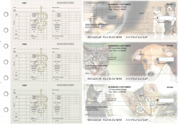 Veterinarian Multi-Purpose Corner Voucher Business Checks | BU3-7CDS14-MPV