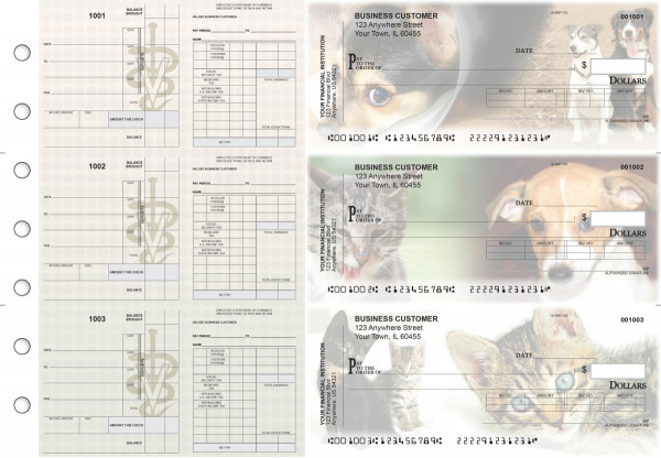 Veterinarian Payroll Invoice Business Checks | BU3-7CDS14-PIN