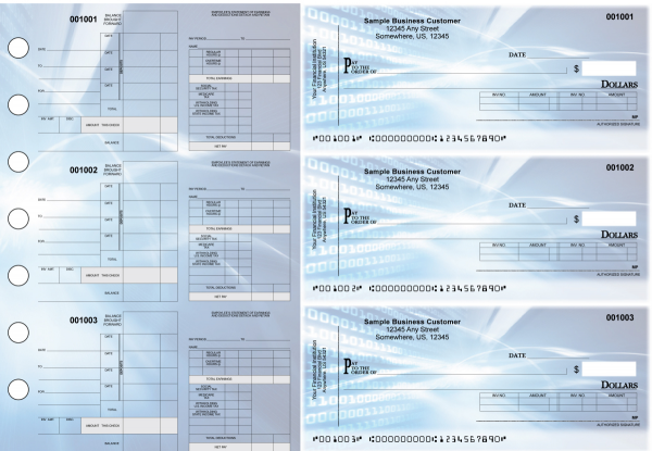 Digital Itemized Disbursement Payroll Designer Business Checks | BU3-7CDS15-IDP