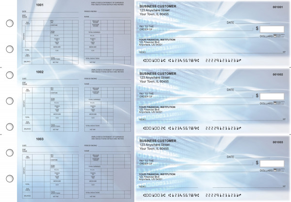 Digital Multi-Purpose Hourly Voucher Business Checks | BU3-7CDS15-MPH