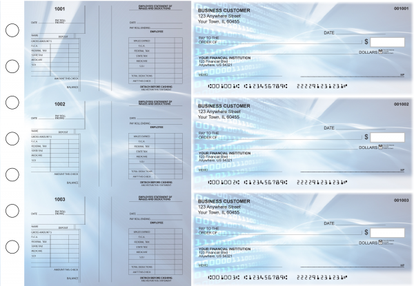 Digital Multi-Purpose Salary Voucher Business Checks | BU3-7CDS15-MPS