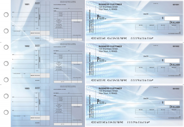 Digital Payroll Invoice Business Checks | BU3-7CDS15-PIN