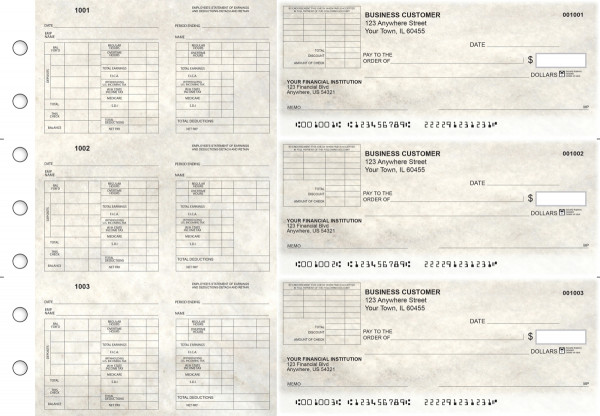 Granite Multi-Purpose Corner Voucher Business Checks | BU3-7CDS16-MPV