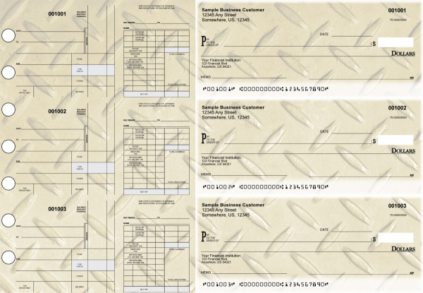 Iron Disbursement Payroll Designer Business Checks | BU3-7CDS18-FSP