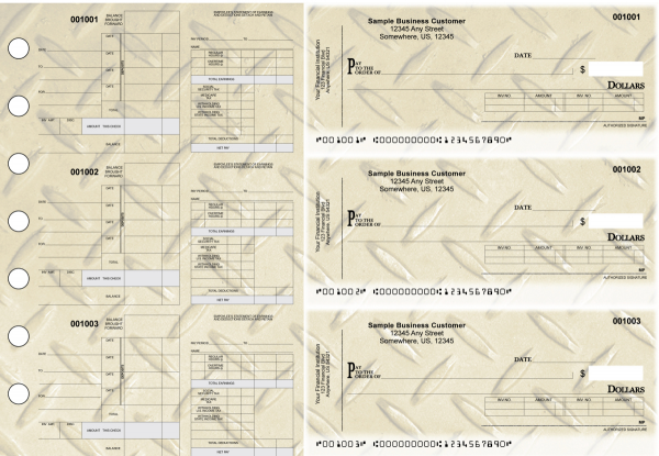 Iron Itemized Disbursement Payroll Designer Business Checks | BU3-7CDS18-IDP