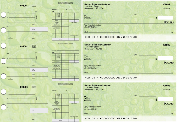 Leaf Disbursement Payroll Designer Business Checks | BU3-7CDS19-FSP