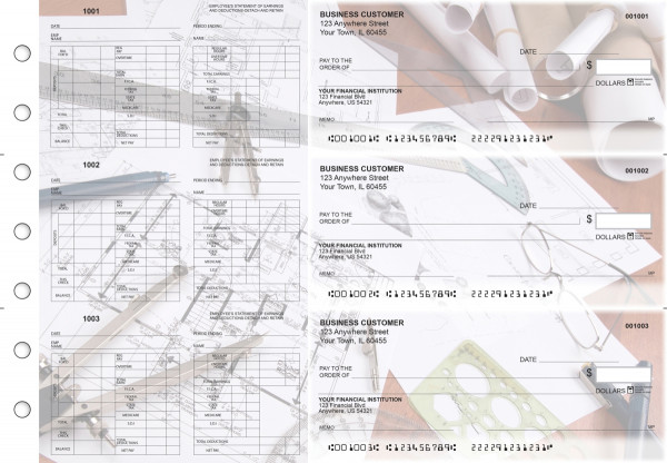 Architect Multi-Purpose Hourly Voucher Business Checks | BU3-7CDS27-MPH