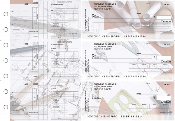 Architect Payroll Invoice Business Checks | BU3-7CDS27-PIN