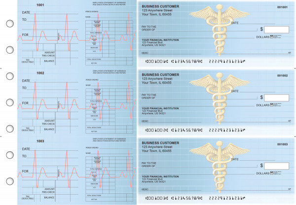 Medical Dual Purpose Voucher Business Checks | BU3-7CDS30-DPV