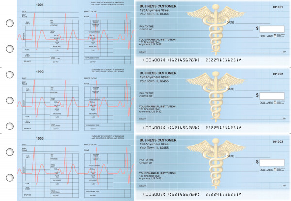 Medical Multi-Purpose Hourly Voucher Business Checks | BU3-7CDS30-MPH