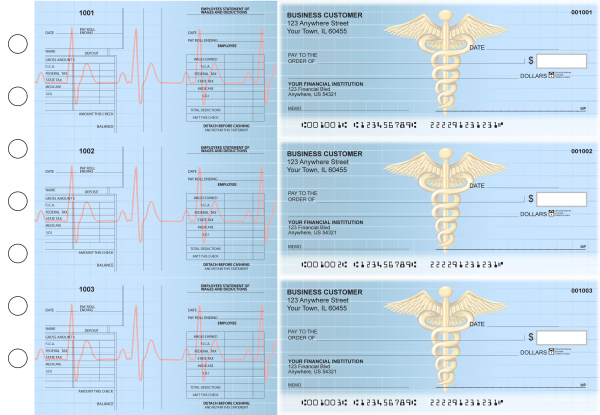 Medical Multi-Purpose Salary Voucher Business Checks | BU3-7CDS30-MPS