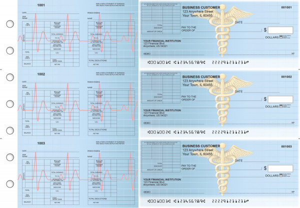 Medical Multi-Purpose Corner Voucher Business Checks | BU3-7CDS30-MPV