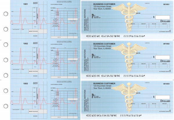 Medical Payroll Invoice Business Checks | BU3-7CDS30-PIN