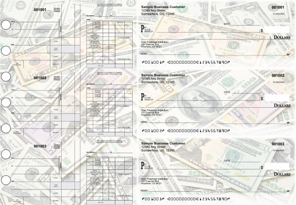 Money Disbursement Payroll Designer Business Checks | BU3-7CDS31-FSP