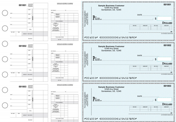 Teal Safety Itemized Disbursement Payroll Business Checks | BU3-7ESF01-IDP