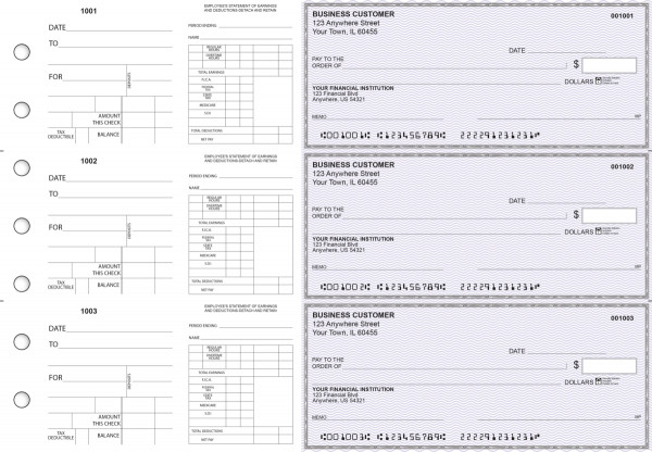 Purple Safety Dual Purpose Voucher Business Checks | BU3-7USF01-DPV