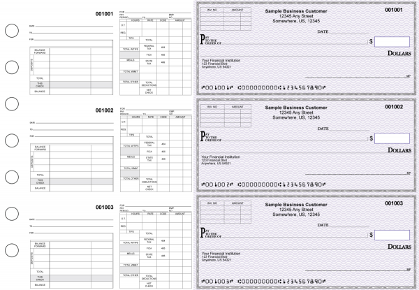 Purple Safety Multipurpose Invoice Payroll Business Checks | BU3-7USF01-MIP