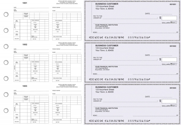 Purple Safety Multi-Purpose Counter Signature Business Checks | BU3-7USF01-MPC