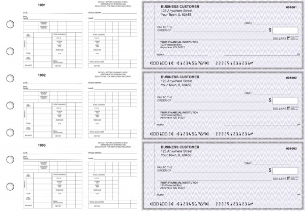 Purple Safety Multi-Purpose Counter Signature Business Checks | BU3-7USF01-MPC