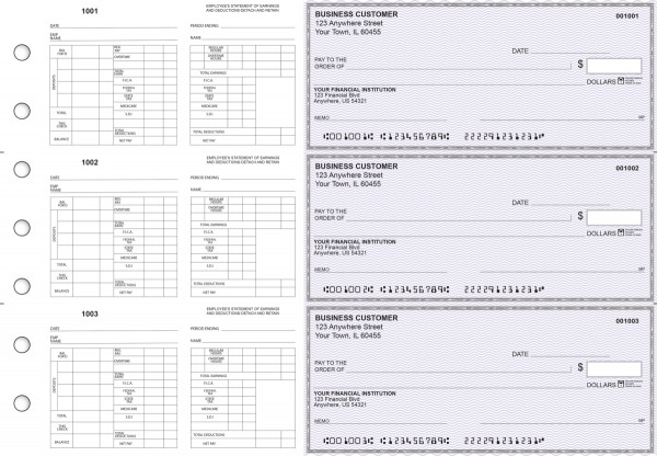 Purple Safety Multi-Purpose Hourly Voucher Business Checks | BU3-7USF01-MPH