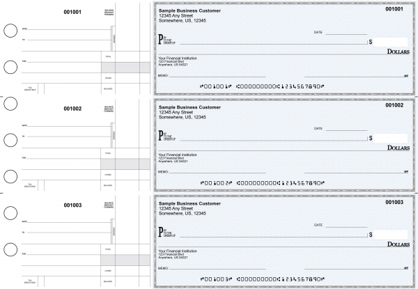 Blue Safety Standard Disbursement Business Checks | BU3-BLU01-SDS