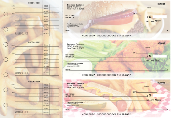 American Cuisine Accounts Payable Designer Business Checks | BU3-CDS01-DED