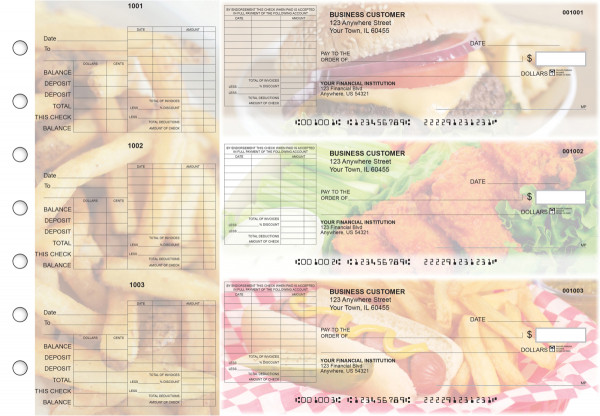 American Cuisine General Itemized Invoice Business Checks | BU3-CDS01-GII