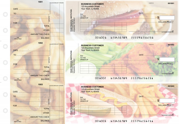 American Cuisine Standard Invoice Business Checks | BU3-CDS01-SNV