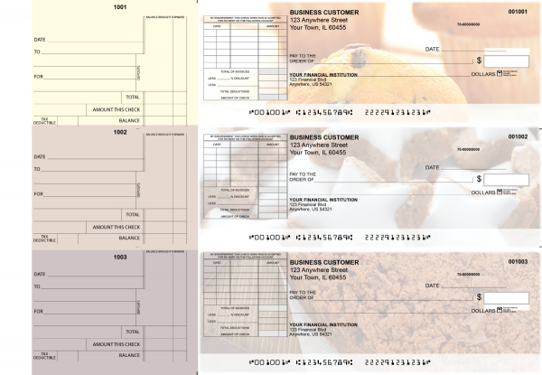 Bakery Standard Itemized Invoice Business Checks | BU3-CDS02-SII