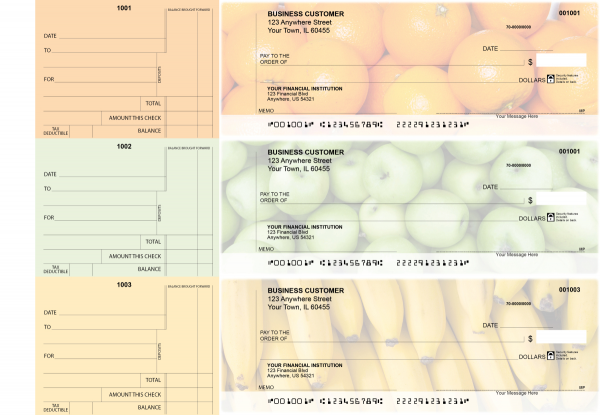 Fruit Standard Counter Signature Business Checks | BU3-CDS03-SCS