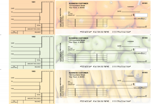 Fruit Standard Invoice Business Checks | BU3-CDS03-SNV