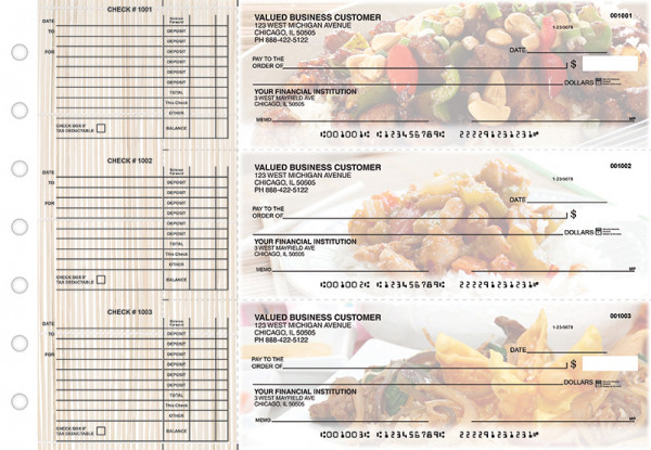 Chinese Cuisine Accounts Payable Designer Business Checks | BU3-CDS04-DED