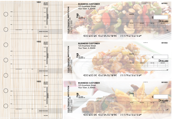 Chinese Cuisine Invoice Business Checks | BU3-CDS04-INV