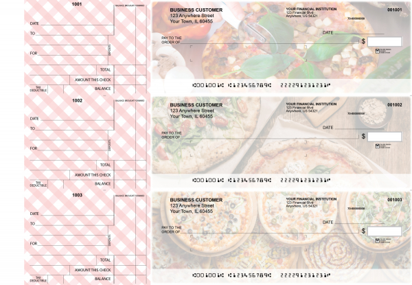 Pizza Standard Mailer Business Checks | BU3-CDS08-SML