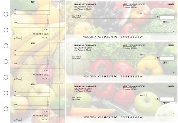 Fresh Produce Standard Mailer Business Checks | BU3-CDS09-SML