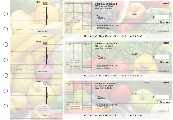 Fresh Produce Itemized Invoice Business Checks | BU3-CDS09-TNV