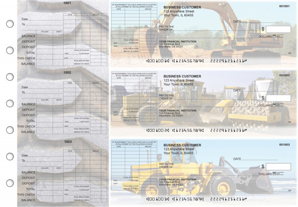 Construction General Itemized Invoice Business Checks | BU3-CDS10-GII