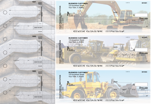 Construction Invoice Business Checks | BU3-CDS10-INV