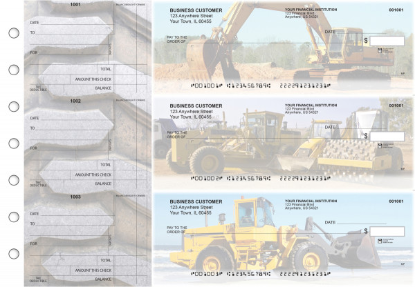 Construction Standard Mailer Business Checks | BU3-CDS10-SML