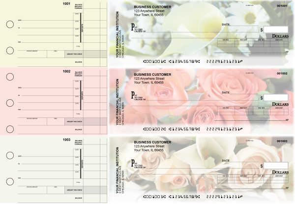 Florist Invoice Business Checks | BU3-CDS11-INV